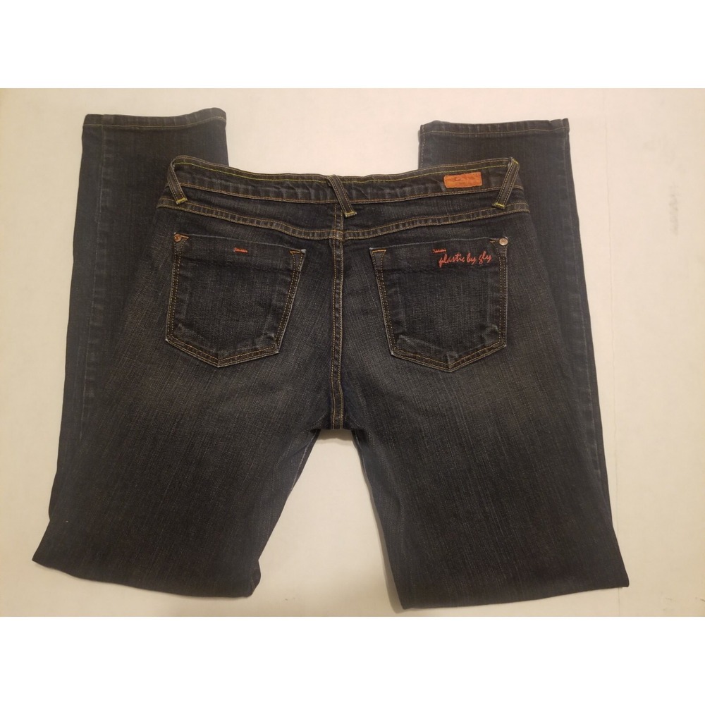 Plastic By Gly‎ Jeans Junior Sz 13 Dark Wash